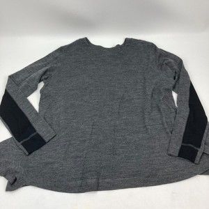 SOLD - MOYURU 100% Wool Gray Dolman Sweater Top round Neck One Size